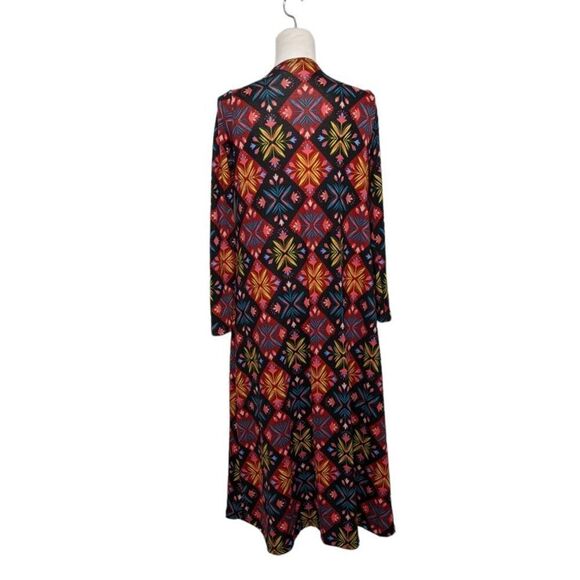 LuLaRoe Sarah Cardigan Floral Sunburst Small Pink Black Blue - Picture 1 of 8